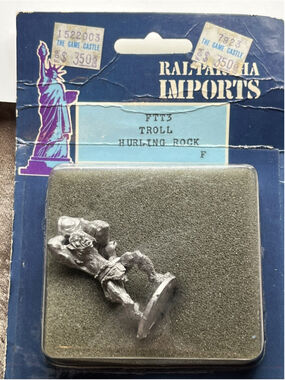 Ral Partha Imports Troll Hurling Rock FTT3 NEW Sealed Blister Pack FIGURE SEE